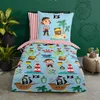 Duvet cover Good Morning 135x200 + 1* 80x80 cm - pirate/sea Produktbild-Vorschau 3
