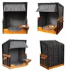 Webavita Hundestrandkorb Lassie mini grau rot schwarz Produktbild-Vorschau 3