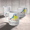 Mr. & Mrs. Panda Becher Vogel Blaumeise - Weiß - Geschenk, Produktbild-Vorschau 5