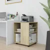 vidaXL Szafka na kółkach dąb sonoma 60x53x72 cm materiał Podgląd zdjęcia produktu 3