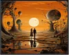 Wallario Wandbild Sonnenuntergang in einer fremden Welt, Produktbild-Vorschau 1