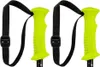 A pair of yellow ski poles with black straps against a white background. Náhled obrázku produktu