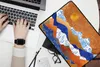Pouzdro na notebook 14 palců Delft Blue - Zlatá - Vzory Náhled obrázku produktu 2