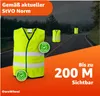 4x Warnweste Auto ISO20471-2025 & 2026: Neongelb - Produktbild-Vorschau 2