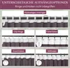 A collage of images showing different ways to hang curtains. Voir les images du produit