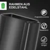 HOMCOM Mülleimer 3 x 15L Treteimer mit Deckel Fußpedal Produktbild-Vorschau 8