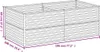 vidaXL Hochbeet 196x100x69 cm Cortenstahl Produktbild-Vorschau 6