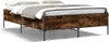 Bettgestell Räuchereiche 140x190 cm Holzwerkstoff und Produktbild-Vorschau 2