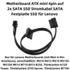Q59 Mini 4-Pin Stromkabel für Lenovo PCs 45cm – SSD/HDD Produktbild-Vorschau 2