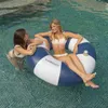 Schwimmring Große Vichy PVC Blau Produktbild-Vorschau 3