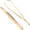 Pfeilring Augenbrauen-Pinzette golden 9 cm lang Produktbild-Vorschau 1