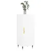 A white cabinet with a gold handle and a vase of greenery on top, set against a white background. Produktbild-Vorschau