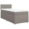 Boxspringbett mit Matratze Taupe 90x200 cm Stoff Produktbild-Vorschau 3
