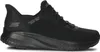 A black Skechers Slip-ins sneaker shown from the side. Voir les images du produit