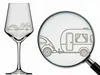Weinglas 350 ml mit Gravur Camper und Wohnwagen Produktbild-Vorschau 1