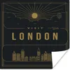 MuchoWow® Poster Stadtbild London - schwarz 50x50 cm - Produktbild-Vorschau 1