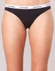 Calvin Klein Damen 3er Pack Strings Tangas, Schwarz Produktbild-Vorschau 4