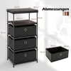 COSTWAY Kommode mit 3 Schubladen, Turmschrank mit Produktbild-Vorschau 7