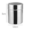 A silver powder dispenser with dimensions indicated. Produktbild-Vorschau