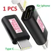 Schwarz - USB Type C Stecker auf ios Buchse 8-pin Adapter Produktbild-Vorschau 1