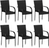 VidaXL 310087, Terrasse, Polyrattan, Stahl, Schwarz, 555 Produktbild-Vorschau 8