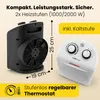 Clatronic HL3761WH, Wentylator elektryczny ogrzewacza Podgląd zdjęcia produktu 3