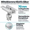 Mittelklemme Klickfix silber 30-40mm Solarmodul Halterung Produktbild-Vorschau 3