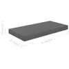 vidaXL Scaffale galleggiante grigio lucido 50x23x3,8 cm MDF Anteprima dell’immagine prodotto 16
