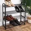 Pratico ripiano per scarpe a 4 livelli per 8-12 paia di Anteprima dell’immagine prodotto 3