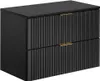 Waschtischunterschrank 80cm ADELAIDE-56-BLACK, matt schwarz Produktbild-Vorschau 1