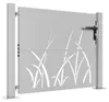 vidaXL Porte de jardin 105x105 cm acier corten design herbe Voir les images du produit 4