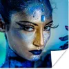 MuchoWow® Poster Frau - Glitter - Blau 50x50 cm - Produktbild-Vorschau 1