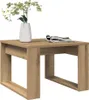 vidaXL Artisan dubový bočný stôl 50x50x35 cm materiál na Náhľad obrázku produktu 2