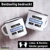 Huuraa Emaille Tasse Bester Ehemann der Welt 300ml Vintage Produktbild-Vorschau 2