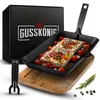 GUSSKÖNIG Fajita-Pfanne aus Gusseisen inkl. Servierbrett Produktbild-Vorschau 7
