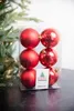 Weihnachtskugeln Kunststoff 8cm 6 Stück - Weihnachtsrot Produktbild-Vorschau 4