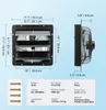 SucceBuy Odsávací ventilátor 356 mm so žalúziou, EC motor Náhľad obrázku produktu 7