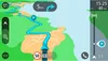 A navigation screen showing a route on a map with speed limit and time information. Anteprima dell’immagine prodotto