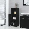 vidaXL Armoire de salle de bain noire 30x30x95 cm Bois Voir les images du produit 9