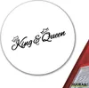 Huuraa Aufkleber King & Queen Krone 10cm rund Sticker Produktbild-Vorschau 2