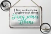 Blechschild Spruch 18x12cm hier wohnt Angler mit dem Fang Produktbild-Vorschau 2