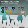 ML-Design zestaw 4 krzeseł do jadalni z oparciem, benzyna, Podgląd zdjęcia produktu 7