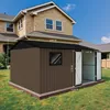HOMAVO Gerätehaus Metall mit Pultdach, Gartenhaus Metall Produktbild-Vorschau 8