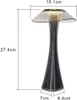 ZMH LED stolová lampa na batérie Dotykové stmievateľné Náhľad obrázku produktu 2