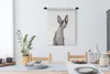 MuchoWow® Wandteppich Wandbehang Überrascht Sphynx auf Produktbild-Vorschau 3
