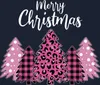 Merry Christmas Weihnachtsbaum Kariert Pink - Weihnachten Produktbild-Vorschau 3