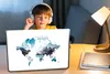 MuchoWow® Laptop Aufkleber Sticker Cover Weltkarte - Zitate Produktbild-Vorschau 3
