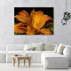 Leinwandbild goldene lilie 90x60 cm Feeby orange wandbild Produktbild-Vorschau 2