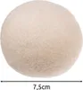 A single wool dryer ball is shown against a white background with a size indicator. Náhled obrázku produktu