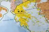 GeoMetro Europakarte mit Laminierung und Holzleisten zum Produktbild-Vorschau 7